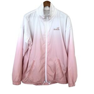 Hollister windbreaker jacket,  dolman sleeves, oversized fit, high-low hem